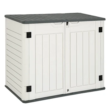 Outdoor Patio Storage Cabinet Waterproof Garden Tool Storage Box Cabinet