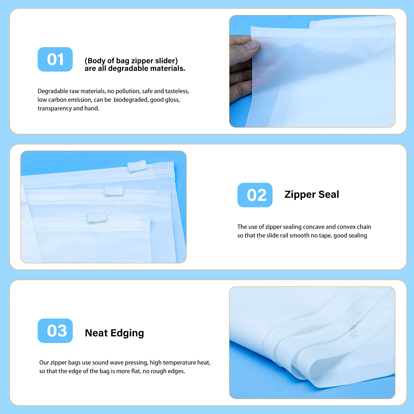 GRS Custom Frosted Ziplock Bag for Clothing 100% Biodegradable Zipper Plastic Bags clear with logo Frosted Bags for Clothing