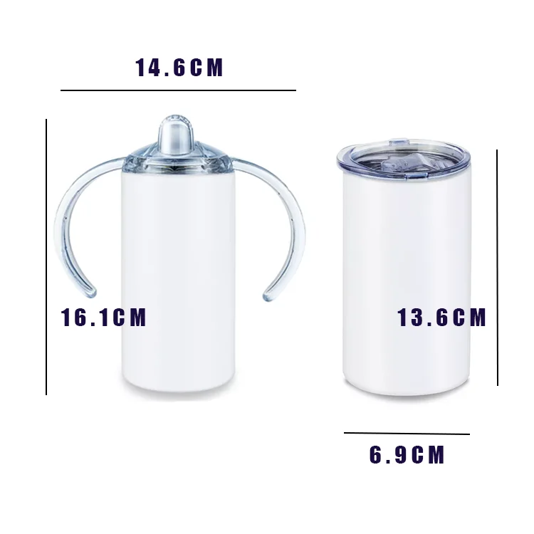 12oz 360ml Straight Sublimation Kid Cup Tumbler Baby Child Bottle ...