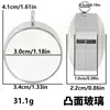 Silver [Inner Diameter 30mm - Convex]