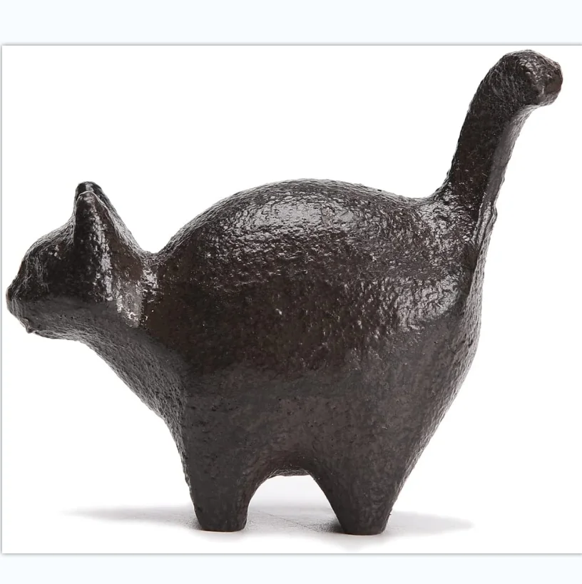 Cast Iron 2'' Cat Statue Paper Weights Cute Animal Figurine Desk Office  Home Decor Collectible - Buy Cast Iron 2'' Cat Statue Paper Weights Cute  Animal Figurine Desk Office Home Decor Collectible,Cast