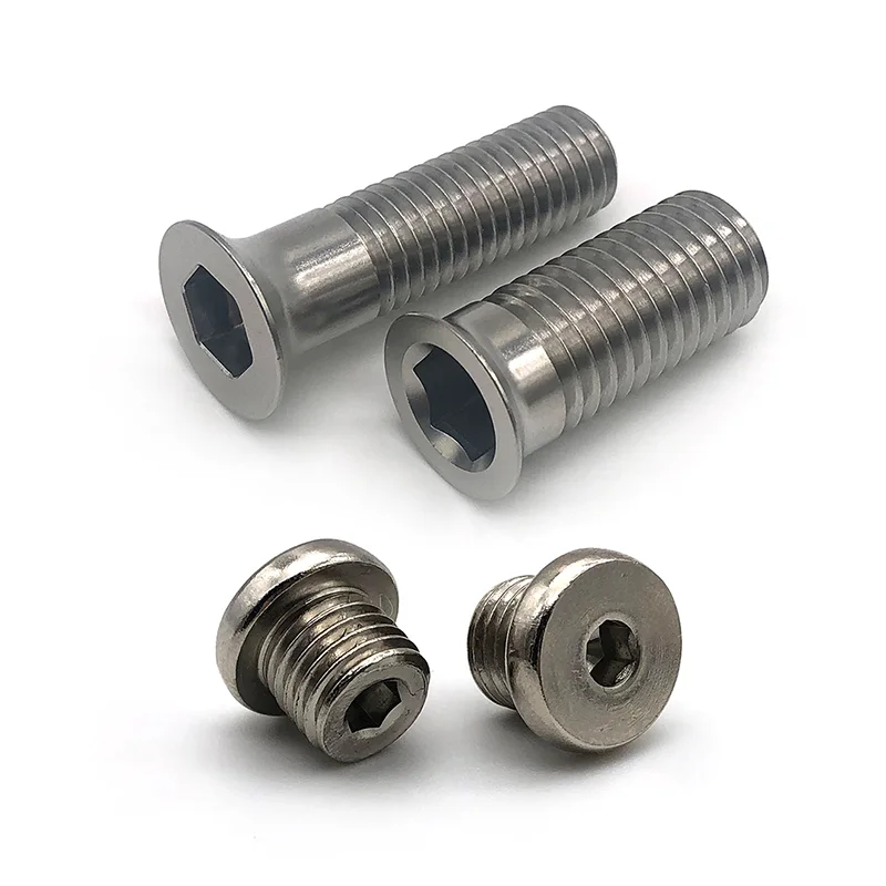 Slotted round hex socket Hollow Screw Stainless Steel cnc hollow Screws Supplier