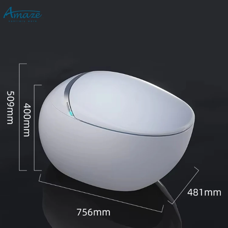 High Quality Sanitary Ware S-Trap Smart Wc Multifunction Intelligent Smart Toilet Ceramics Elongated Bowl Floor Mounted