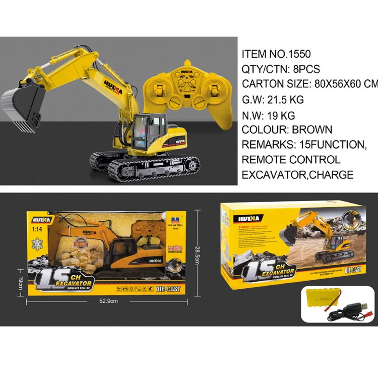 Электрический экскаватор дистанционное управление Инженерная модель автомобиля грузовик игрушка