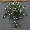 Rose wall hanging, double pink (90 cm)