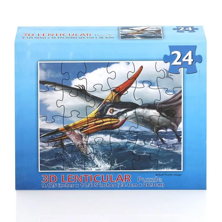 Таможня напечатала развивающие игрушки головоломки животных Бумага нетоксичные картонный пазл для