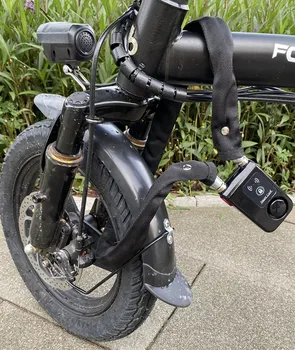 top security alarm chain locks wireless burglarproof stainless steel escooter bicycle helmet motorcycle lock