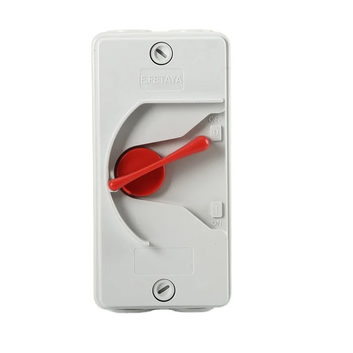 Outdoor 1-4Pole 20-63A Weatherproof Isolator Switch Industrial Electrical UKF-N Weatherproof Switch IP66 Rainproof and Dustproof