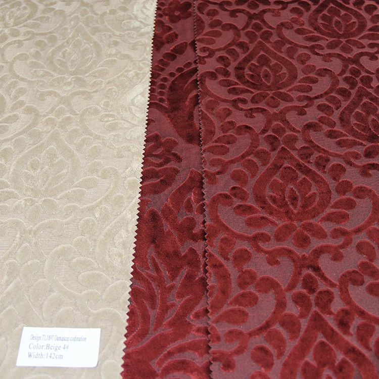 Source High-grade Jacquard Lining Elastic Jacquard Velvet Fabrics For  Curtain on m.