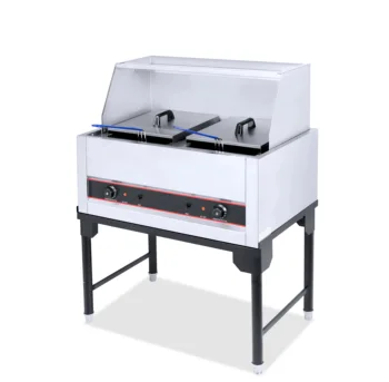 2 Tank 2 Basket Mechanical Temperature Range 0-190°C Capacity 2x21L Power 2x4500W Model HEF-912 Electric Deep Fat Fryer