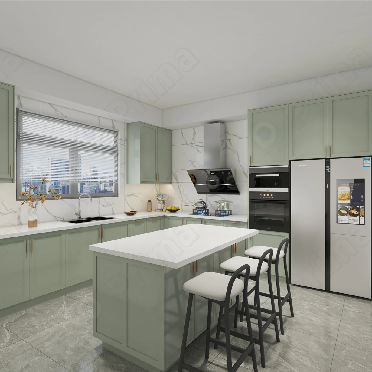 Прима Профессиональный дома на заказ архитектуры Современная 3D услуги по