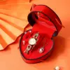 Set da 5 pezzi: orologio, collana, orecchini, anello, confezione regalo - T118K-4