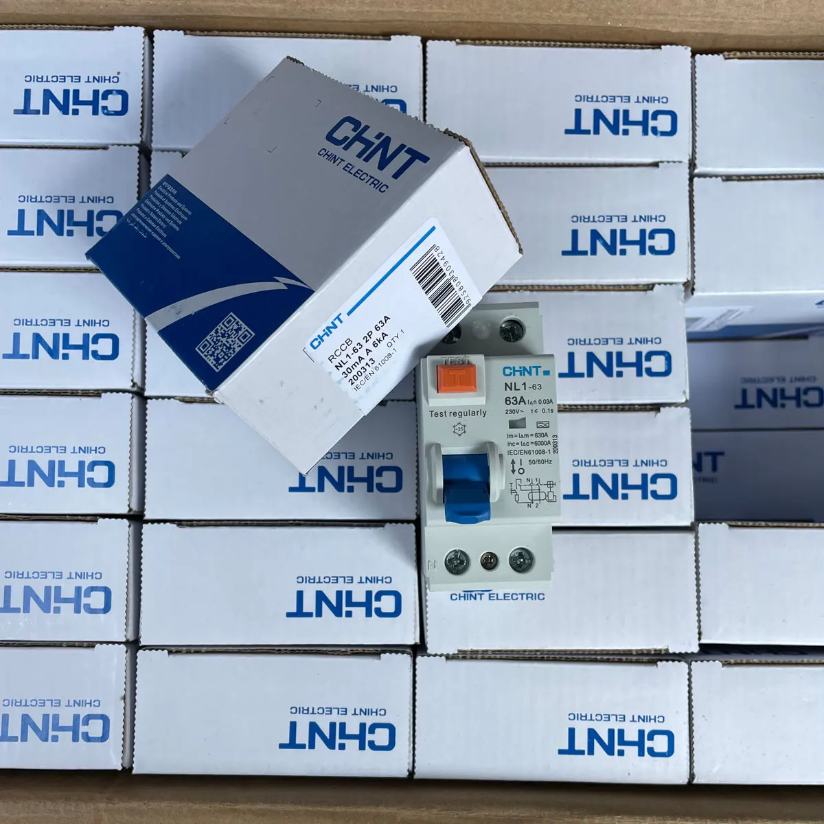 Chint NL1-63 Type A RCCB 1P+N 3P+N 25A 40A 63A 30mA 100mA 300mA 6kA 10kA CHNT English version CE and UKCA certified Type A RCD