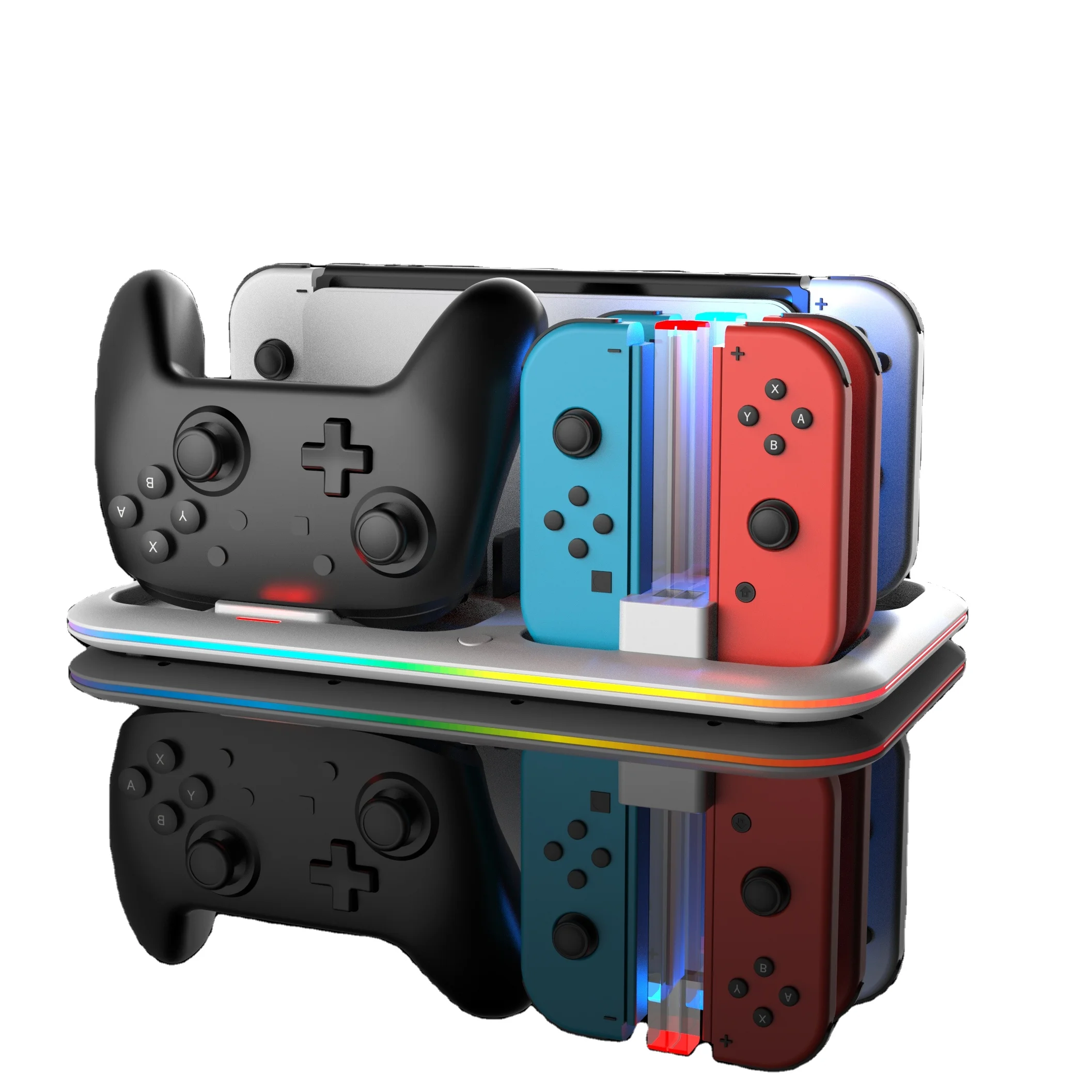 SaitakeNsスイッチ充電ドックと4つのJoyconポートコントローラー