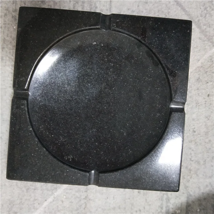 product natural black marble tray marble ashtray-3