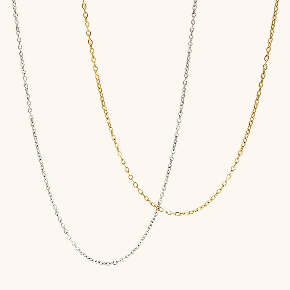 flat waterchband chain gold plated stainless steel bracelet-4