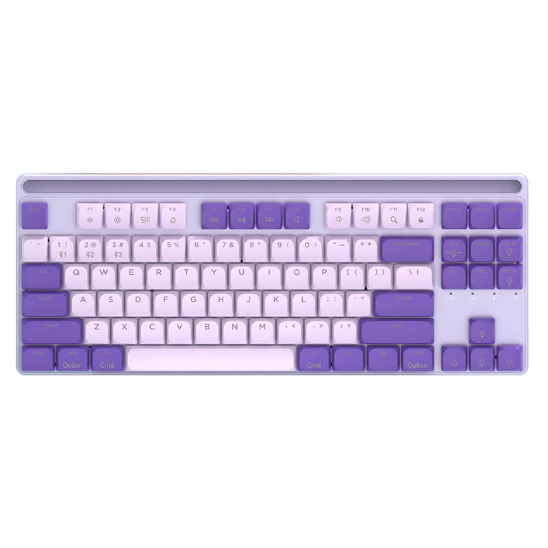 Low Profile Mechanical Keyboard Outemu Brown Switch Gaming Keyboard  TKL Style 2.4G BT Wired Tri Mode 1000Hz Metal Case for PC
