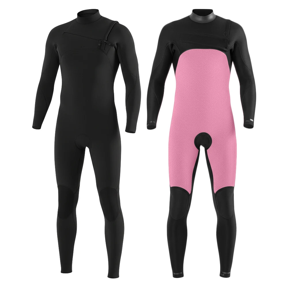 Engros 4/3mm Neopren Brystzip Surfvandskioldrag En del Kalkstens Snorkeldrag med Høj Elasticitet til Mænd