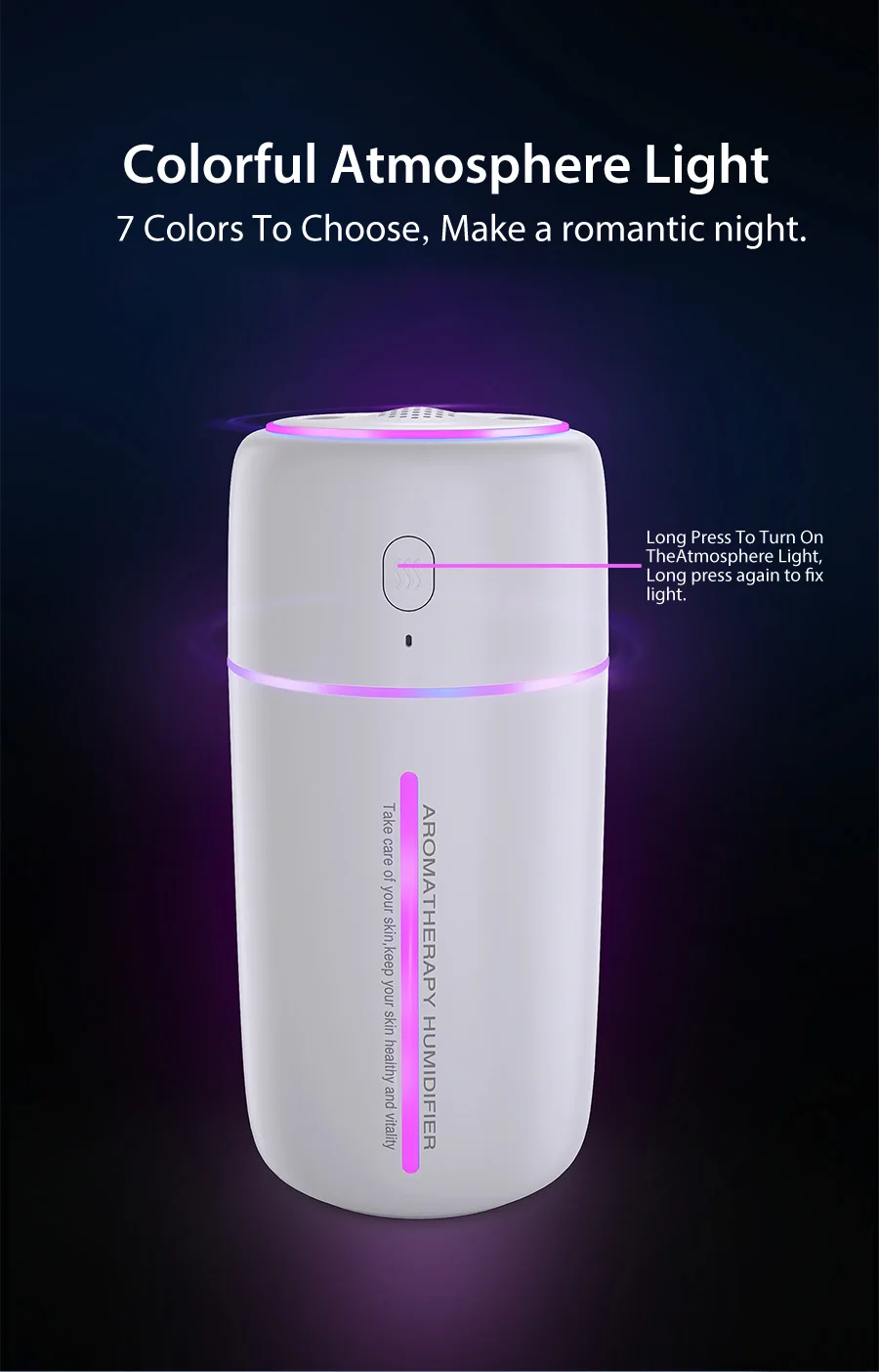 High Quality Cool Mist Humudifier Humidifier 500Ml Personal Space Air Humidifiers For Bedroom