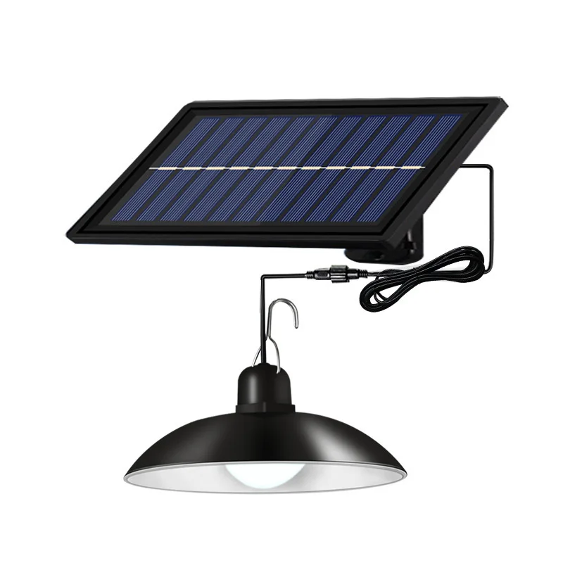 20w Double Head Retro Lamp Remote Control Hanging Solar Pendant Shed Lights Outdoor Warehouse Solar LED Flood Camping Lights supplier