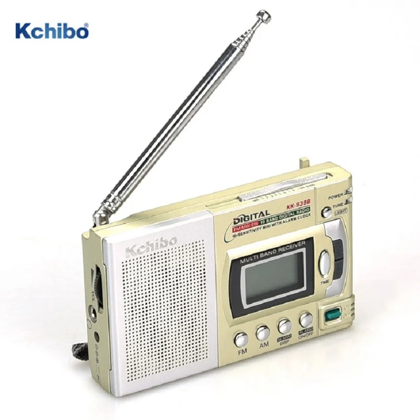 Digital FM MW SW 10 Band Portable Radio with Clock