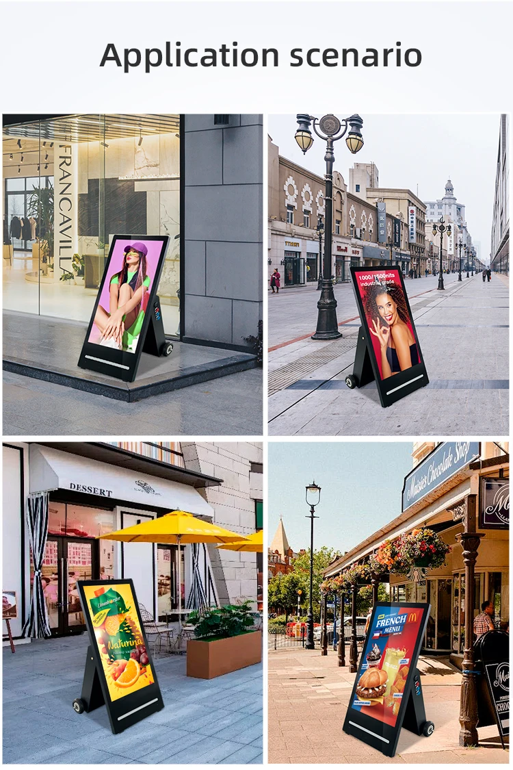 43 Inch Waterproof LCD Display - Battery Powered Signage