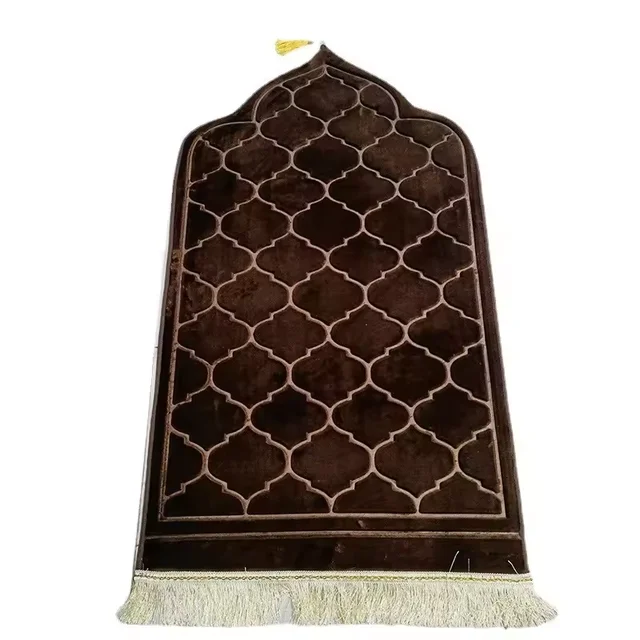 interactive prayer mat wholesale prayer rugs velvet faux cashmere muslim prayer mats set