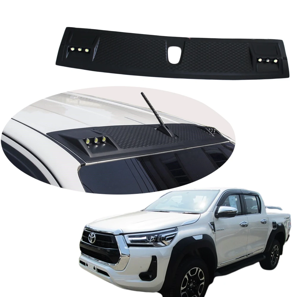 Ycsunz 4x4 Accessories Black Front Roof Cover Car Spoiler With Led Drl