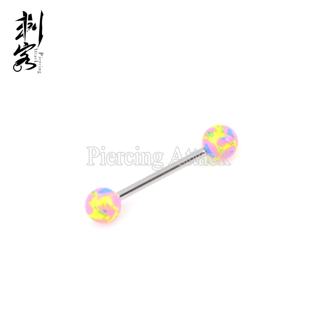 316L Surgical Steel Barbell with Assorted Color Multi Layered Acrylic Balls  Tongue Ring Body Jewelry| Alibaba.com