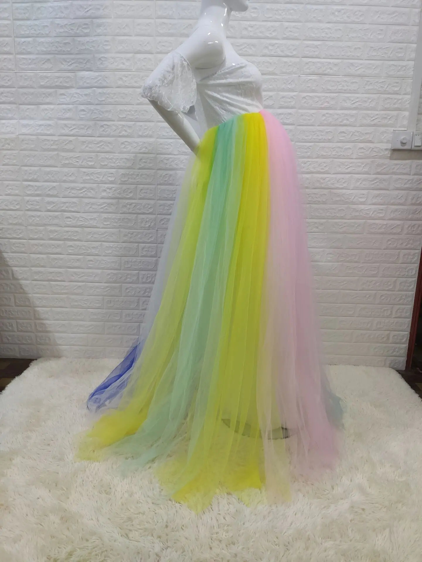 Off Shoulder Maternity Clothes Gauze 