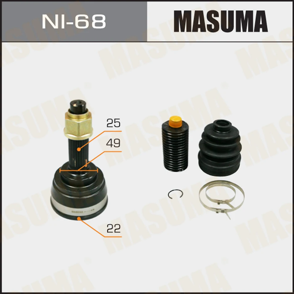 NI-68 MASUMA auto inner c.v. Gelenk KDJ90L 1KDFTV 39100