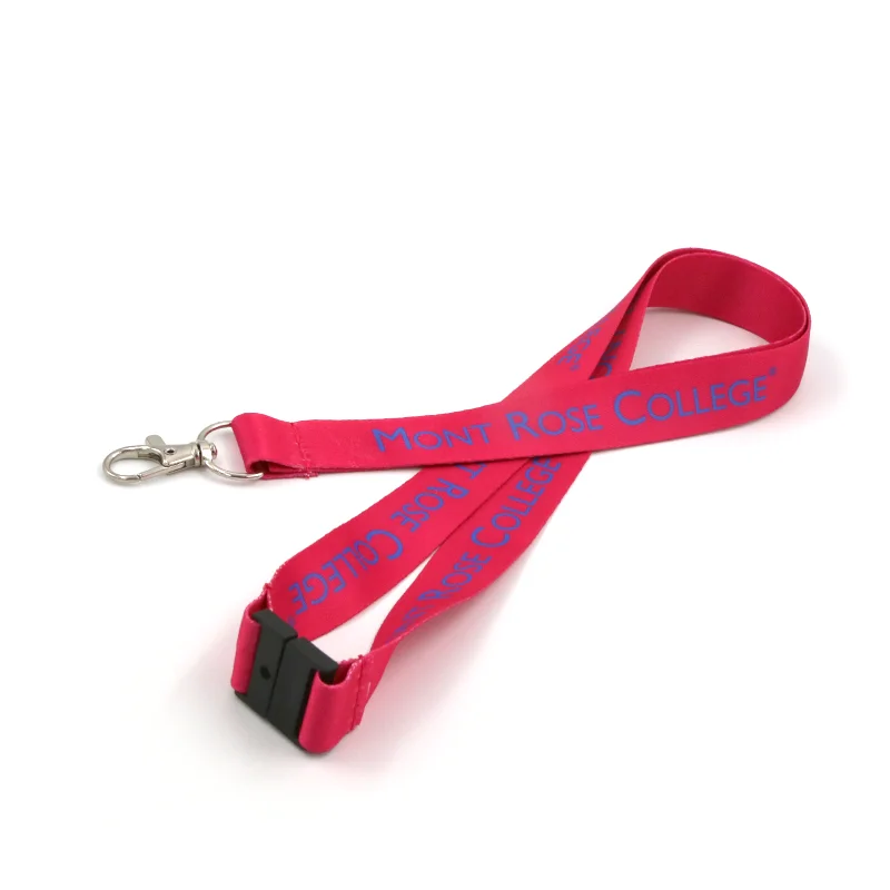 Polyester material keychain custom lanyard with logo