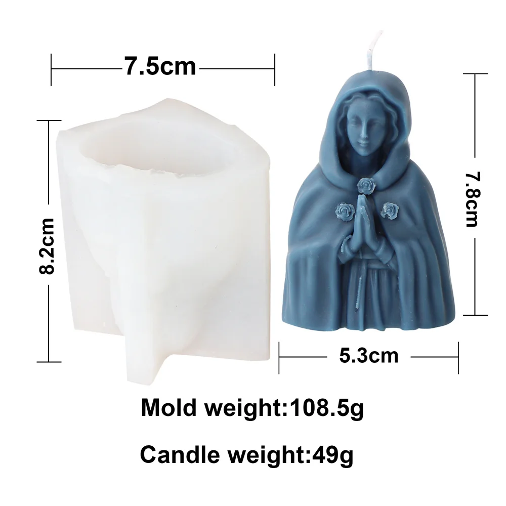 Moule En Silicone 3D Crèche De Jésus - Pour Bougies, Résine, Plâtre, Fondant - Environ 11 X 11 Cm - Démoulage Facile