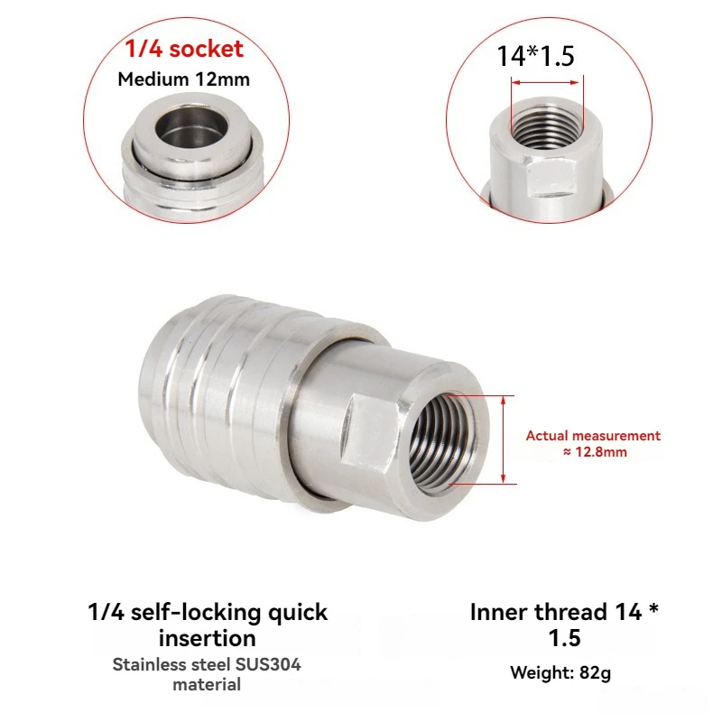 Self Locking Quick Connector Stainless Steel Quick Socket High Pressure Washer Accessories Buy 7340