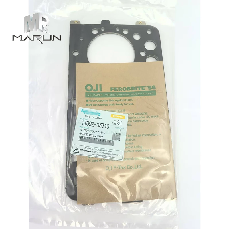 Original Diesel Cylinder Head Gasket 1J092-03310 for D722 D782 Excavator Engine Repair Parts