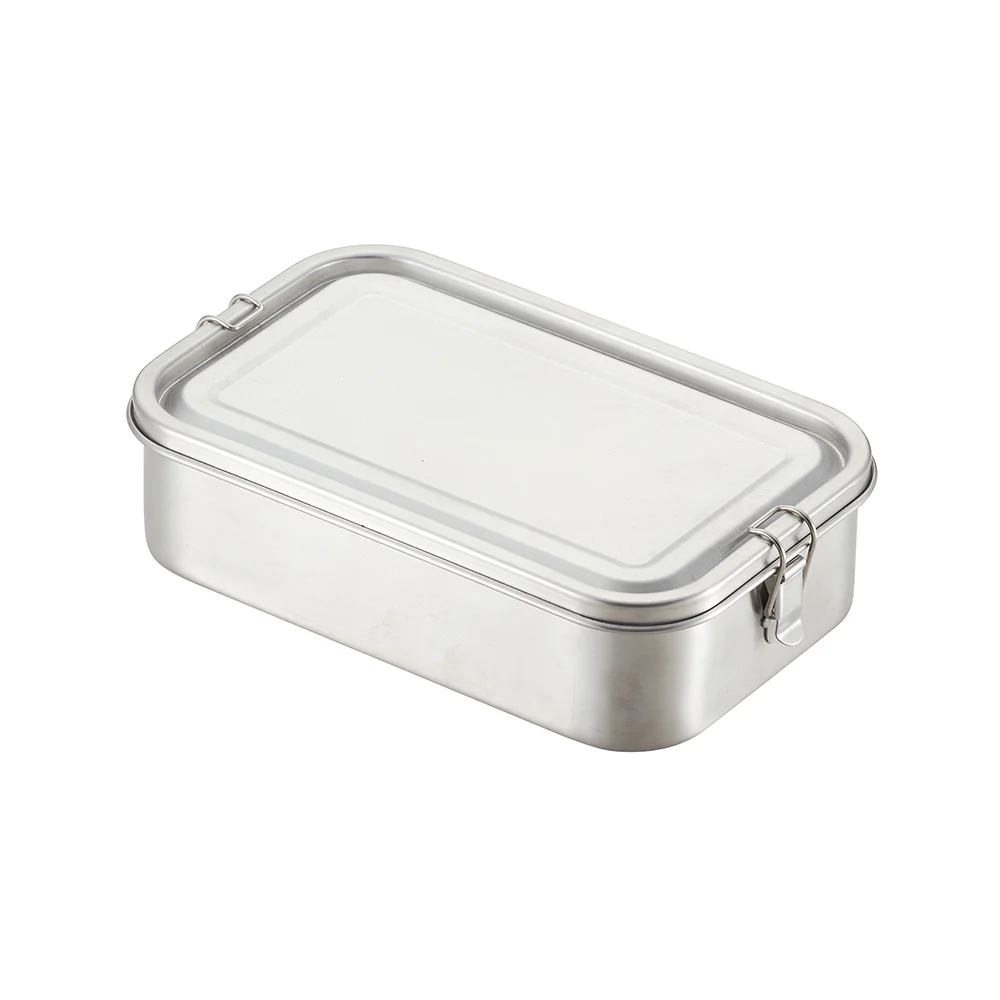 New Design High Quality Eco Friendly Kids Lunch Box Stainless Steel Set Oval Mess Tins For Hiking Picnic factory