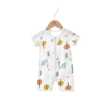 Хит продаж, новый слитный комбинезон с длинными рукавами для мальчиков и девочек, 100% хлопковая одежда для новорожденных