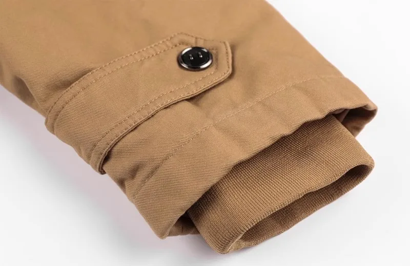 Men's Hooded Winter Jacket With Stand Collar And Warm Fleece Lining_voghion.com