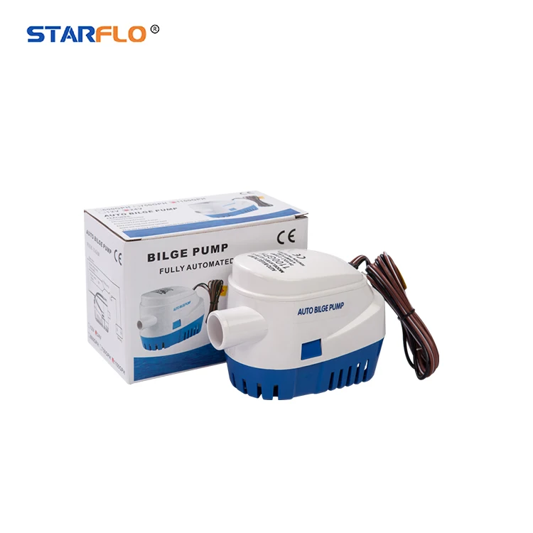 STARFLO DC Rule Yacht Automatic Small Boat 1100GPH 750GPH 24 Volt Battery Powered Bilge Pump