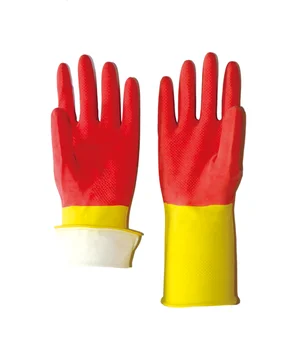 Cut-Resistance Kitchen and Kids Dishwashing Gloves Textured Rubber and Cotton Disposable for All Seasons-for Cleaning