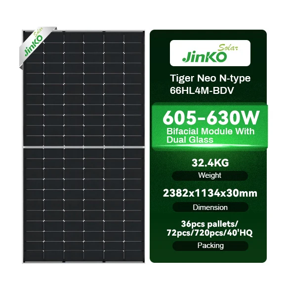太陽 工場直販 Tier 1 Jinko Solar モジュール Tiger Neo 720W 715W 710W