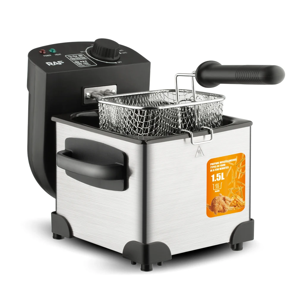 RAF Multifunctional Mini Electric Fryer | Compact Deep Fryer with