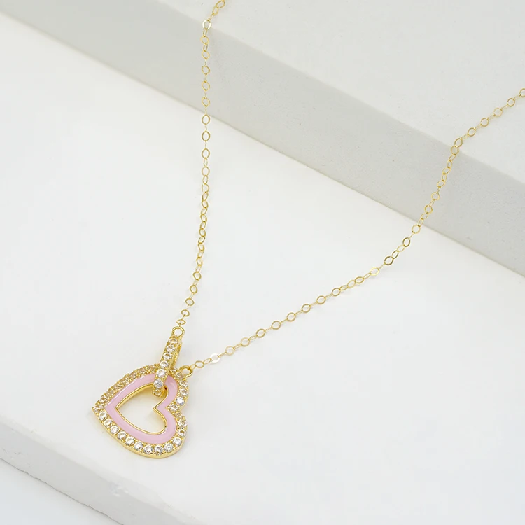 Wholesale Jewelry 14k 18k 10k Prue Gold Necklace Jewelry Woman Chocker