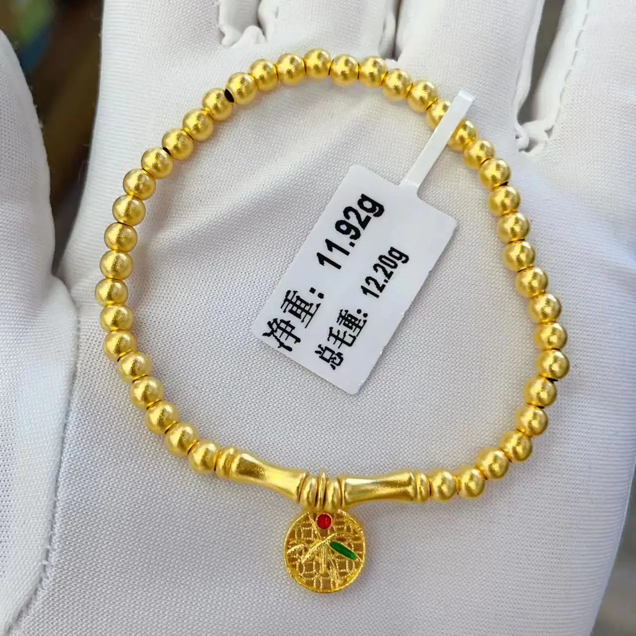 Made in China 24K real gold bracelet customization 999 real gold bracelet manufacturing Gold jewelry accepts OEM customization