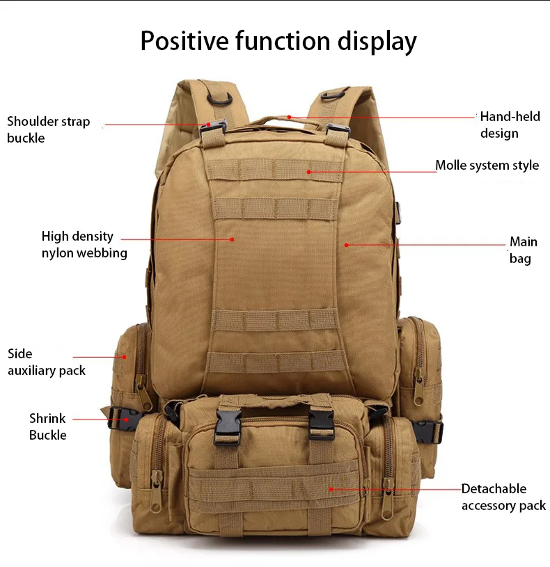 Wholesale Outdoor Camo Waterproof Tactical Backpack