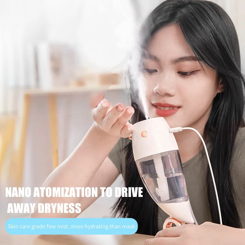 Little Bird Humidifier USB Mini Desktop Mute Carre Aroma Portable Moisturizing Colorful Projection Lamp Body Mist Aroma Diffuser