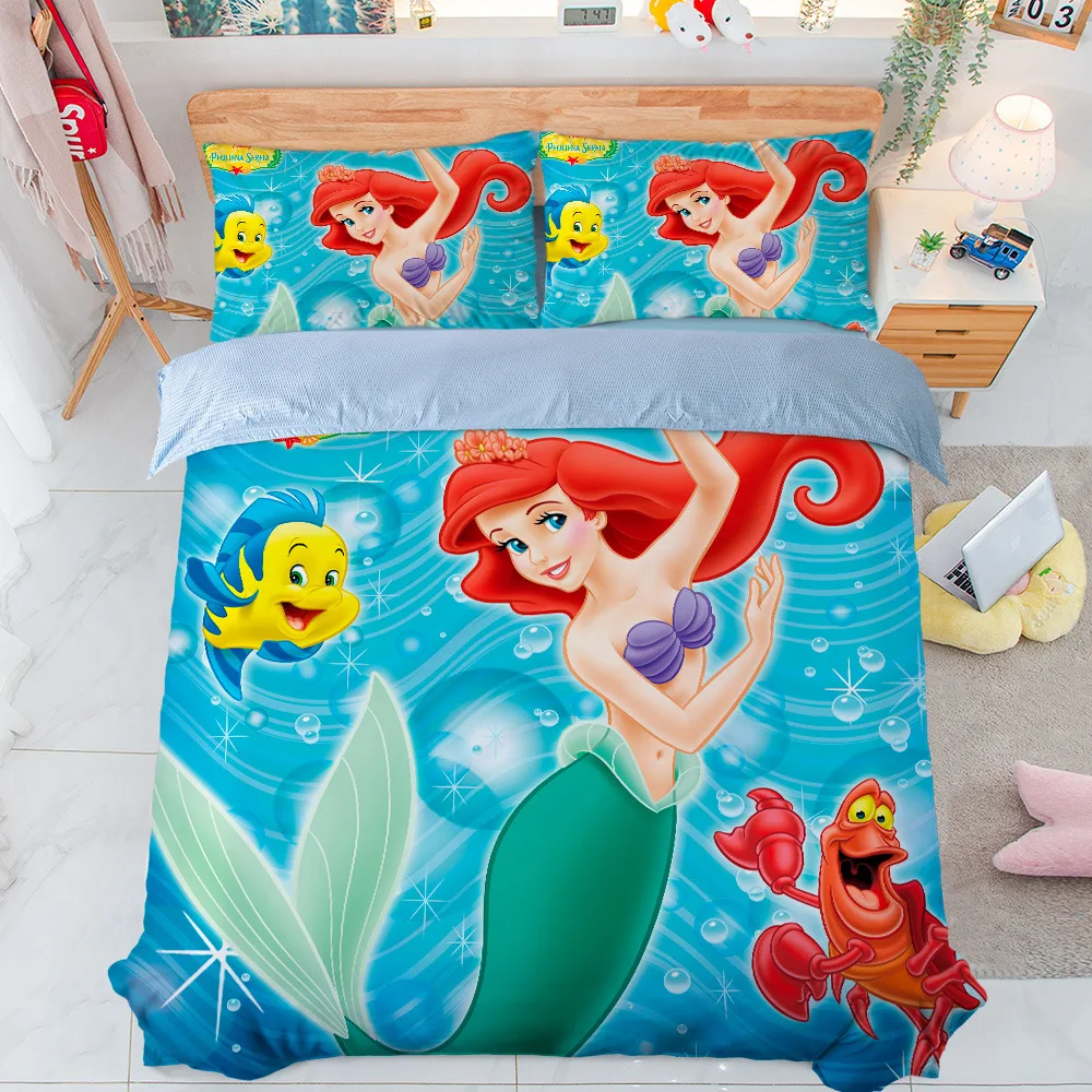 Cheap Custom 3d Printed Cartoon Luxury Designer Children Bed Sheet Duvet Cover Set Queen King Size Kids Bedding Set