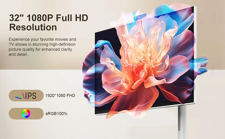 LCD movable screen with battery-C type