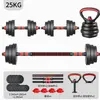 Excelente set 4 en 1 de gran valor - 50j/25j - 2 piezas - mancuerna - kettlebell - push
