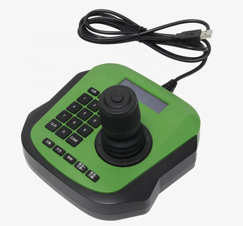 MYTECH 4D LCD Display Joystick Keyboard Controller Digital IP PTZ Camera Controller USB Control Keyboard
